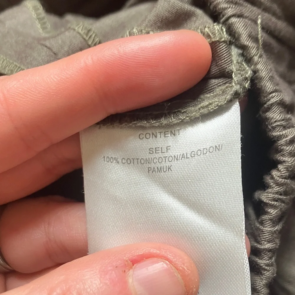 Tibi Cargo Jogger Cotton Green - Picture 5 of 7